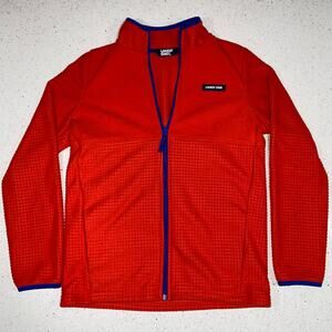 Land’s End Boys 14-16/XL Fleece Jacket, Orange and Blue